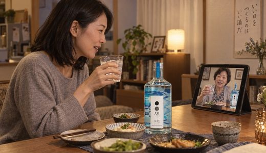 離れて暮らす家族へ焼酎を贈り、同じ夜に乾杯する