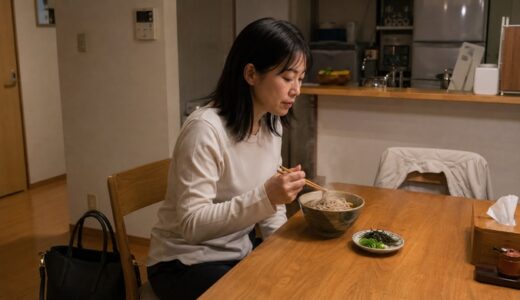 忙しい日の夕食を、茹でたてのそばで整える