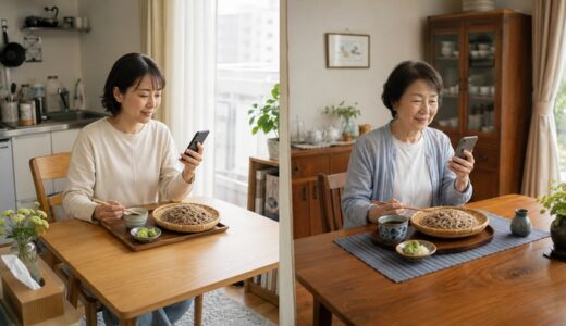 離れて暮らす家族と、同じ日に信州そばを味わう