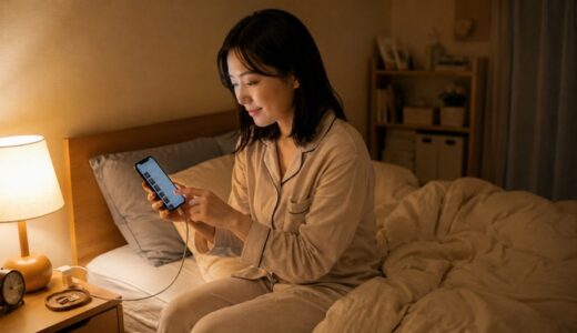 寝る前の15分、声で選ぶ読書を楽しむ