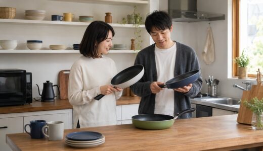 キッチンに似合う一色を、二人で選ぶ