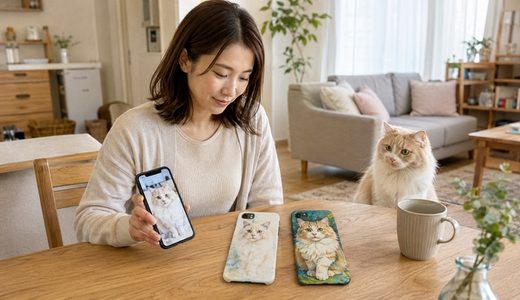 同じ写真を「ふわっと」「パキッと」、どちらのうちの子にする？