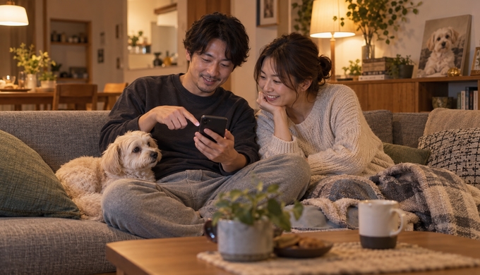 スマホの写真を見返して、「いちばんこの子らしい一枚」を家族で選ぶ夜