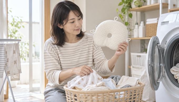汗や吐き戻しの日も、「今日は枕まで洗っちゃおう」で気分をリセット
