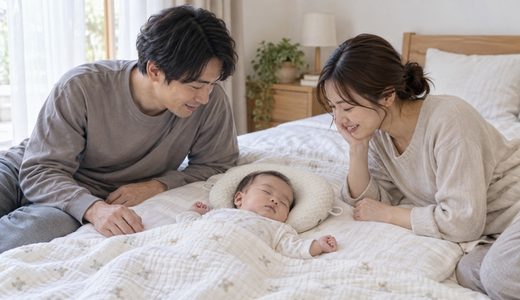 赤ちゃんが眠っている間に、夫婦で「最近どう？」を話す小さな観察タイム