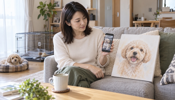 背景が惜しいお気に入り写真を、「飾りたかった一枚」に変えてみる