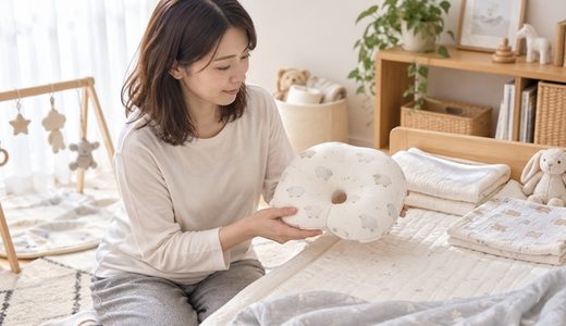 枕カバーまで含めて、赤ちゃんの「いつもの場所」をかわいく整える