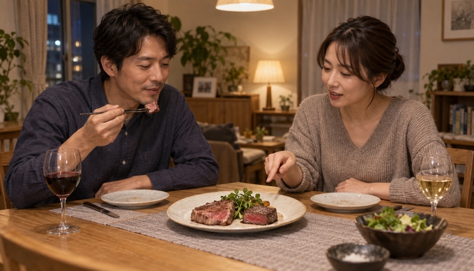「柔らかい肉＝霜降り？」を確かめる、赤身と霜降りの食べ比べ