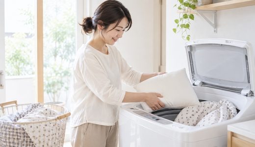 汗をかいたら、まくらも洗濯。子どもの寝具を“気軽に洗えるもの”にしてみる。